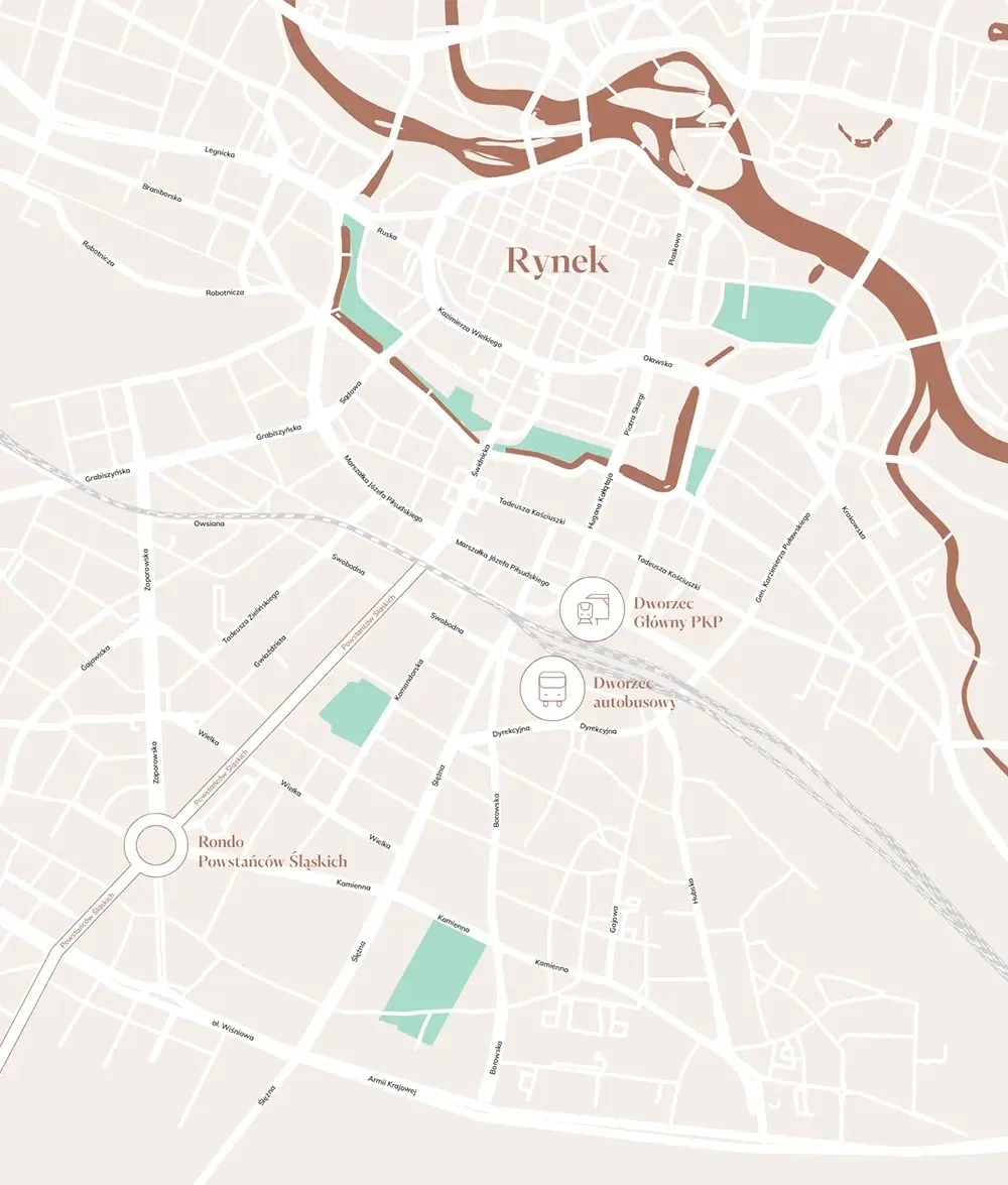 Lokalizacja inwestycji Powstańców Śląskich 7D